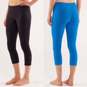 Lululemon Wonder Under Reversible Crop Leggings